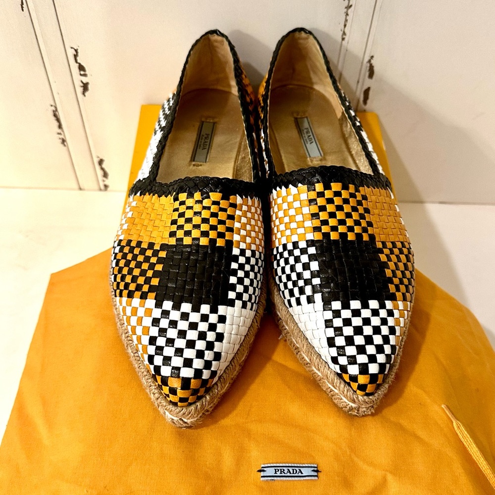 Authentic Prada Espadrilles, Size 40 - image 2